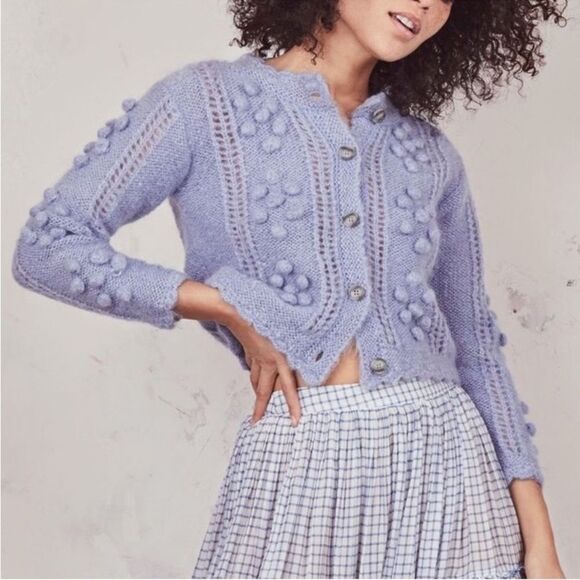 LoveShackFancy Gigi Sweater Cardigan - Picture 1 of 9